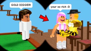 Spying on ROBLOX GOLD DIGGERS as a BABY!