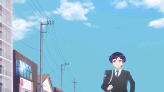 the guy is running to the road