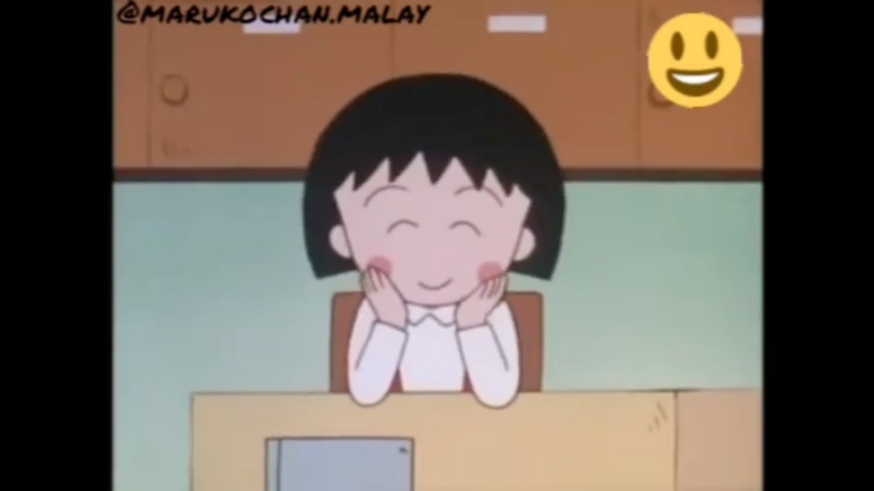 Maruko suka waktu belajar sendiri chibi maruko chan malay BiliBili