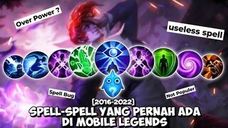 SEMUA SPELL YANG DI REVAMP DAN DI HAPUS OLEH MOBILE LEGENDS 2016-2022 !