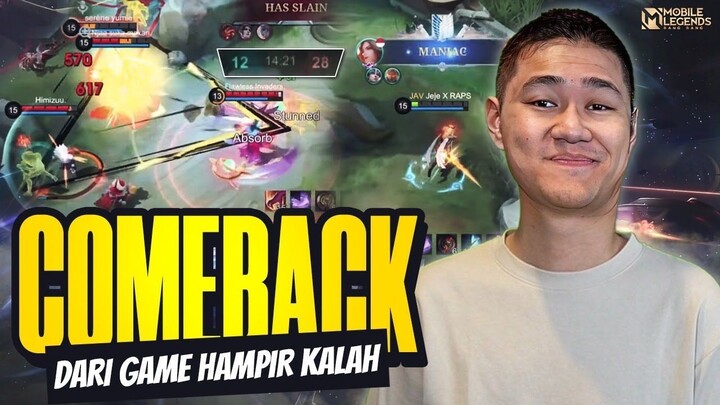 LANCELOT JEJE COMEBACK 1 MOMEN DARI GAME HAMPIR KALAH WKWKW - Mobile Legends