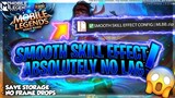 SMOOTH SKILL EFFECT CONFIG! (REMOVE LAGS) | MOBILE LEGENDS