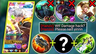 YIN FULL DAMAGE BUILD IS CRAZY 😨 | ENEMY CALL ME HACKER | YIN VS HANZO JUNGLE | MOBILE LEGENDS 2024