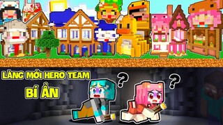 GẤU MORA PHÁT HIỆN BÍ ẨN DƯỚI LÀNG HERO TEAM MỚI TRONG MINECRAFT | THỬ THÁCH 24H