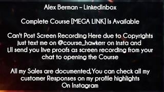 Alex Berman course   - LinkedInbox download