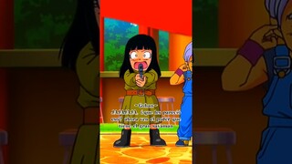 Mai le dispara a gohan y la bala rebota en videl #dragonball  #shorts
