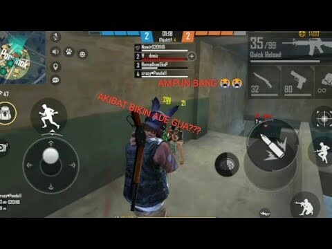 MABAR FREE FIRE BARENG NABILA RUSUH BANGET