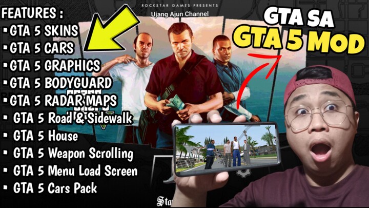 Download Gta Sa with Gta 5 Mod Full Tutorial And Link Offline | Tagalog