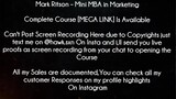 Mark Ritson Course Mini MBA in Marketing Download