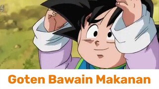 Goten Bawain Makanan Buat Goku