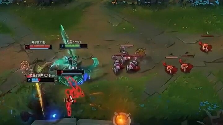 At level 1, Draven stole the first blue buff from Jinx. Jinx player: Ugh, no useful information left