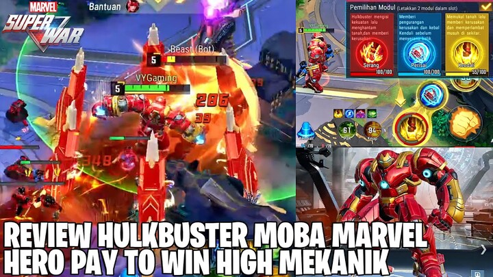 REVIEW HERO PAY TO WIN HULKBUSTER 3 JUTA! SKILL NYA TERLALU GG GUYS - MARVEL SUPER WAR