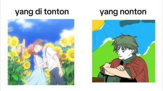 Gini amat nonton anime romance😌