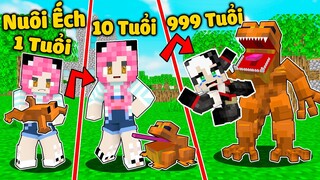 MỀU THỬ THÁCH 24 GIỜ NHẬN NUÔI BÉ ẾCH 1.19 TRONG MINECRAFT*REDHOOD CHIẾN ĐẤU VỚI YÊU TINH ẾCH LỰC SĨ