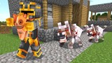 Minecraft DON'T LET THE HUNGRY WOLF EAT OUR PET MOD / DANGEROUS WOLF MOD !! Minecraft Mods