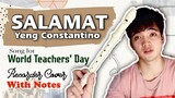 SALAMAT (Yeng Constantino) Recorder Flute Cover with Easy Letter Notes - Teachers' Day Song