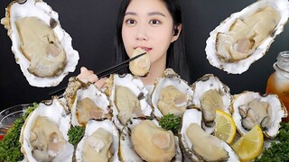 [ONHWA] Fresh steamed oysters chewing sound! 🦪 Oysters raw seafood