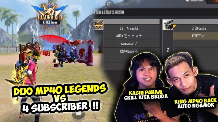 Auto Panik, Duo Mp40 Legends LETDA HYPER & KITKET  VS 4 Subscriber 😱