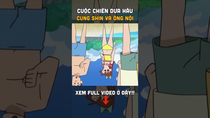 Cuộc thi phun hạt dưa hấu #shincaubebutchi #shinchan #shorts