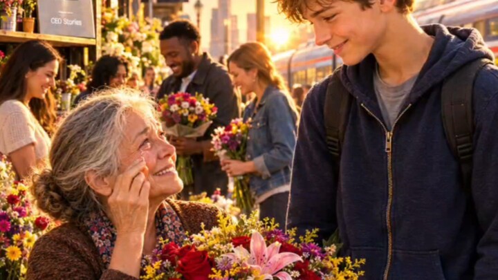 He Took Her Last Flower… But the Reason Why Made Her Cry 😭🌹❤️