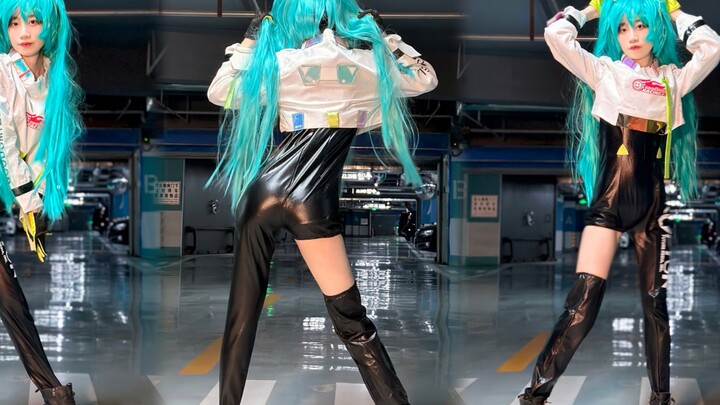 ชุดแข่งฮัทสึเนะน้องสาว กางเกงหนังยืดสั่น EXID- DDD