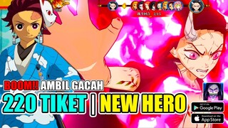 Kimetsu No Yaiba Mobile 3D Gacah 220 Tickets Tsunami Hero SSR - Gameplay Android