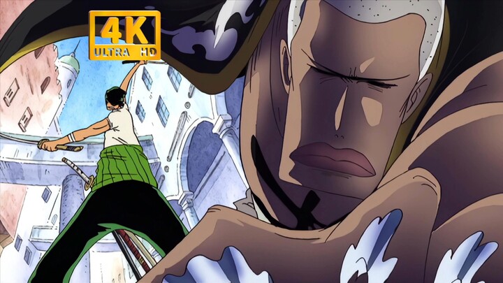 【4K Ultra HD Restoration】"Cutting Out Excess Dialogue and Plot"—Zoro vs. Mr. 1!
