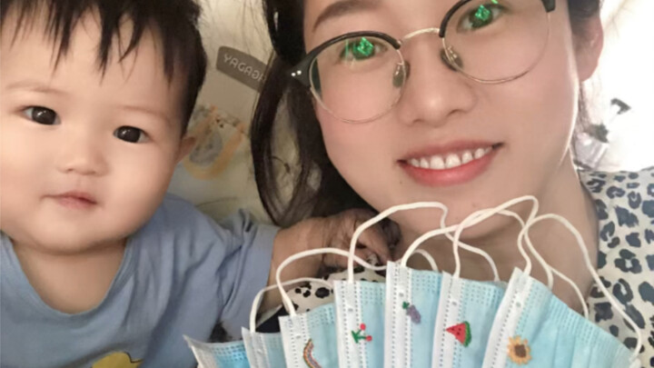 给老婆的专属口罩，人群中肯定很闪亮