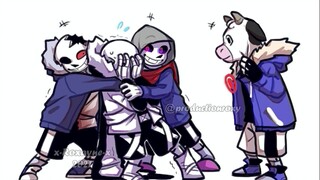 【Undertale Comics / The Sand Sculpture of Evil Bone Group / Anh em cùng ước mơ】 xuyên không: Đừng tớ