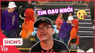 [HẬU TRƯỜNG RAP VIỆT] GDucky muốn khóc khi phải ăn "cẩu lương" couple MCK - TLinh ngập mặt