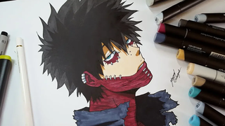 วาด Dabi จาก Boku No Hero Academia - Anime Drawing