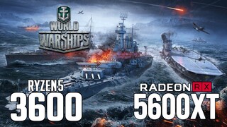 World of Warships on Ryzen 5 3600 + RX 5600 XT 1080p, 1440p benchmarks!