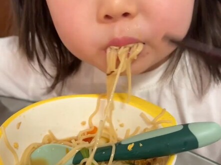 How can a kid love noodles so much?