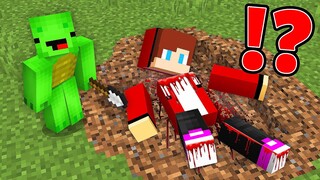 How Mikey Digging Up JJ Corpse in Minecraft? - Maizen