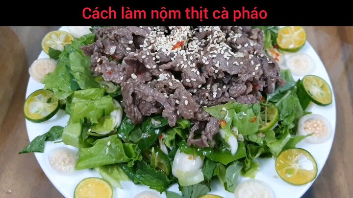 cách làm nộm thịt cà pháo