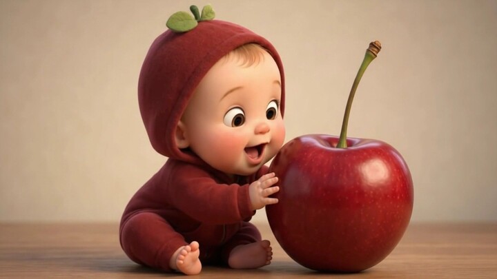Cute Cherry Baby Eating ASMR! 樱桃宝宝ASMR吃播超治愈 #AI