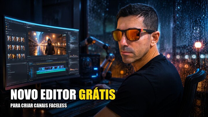 EDITOR GRÁTIS Para Criar Canais FACELESS Com IA!