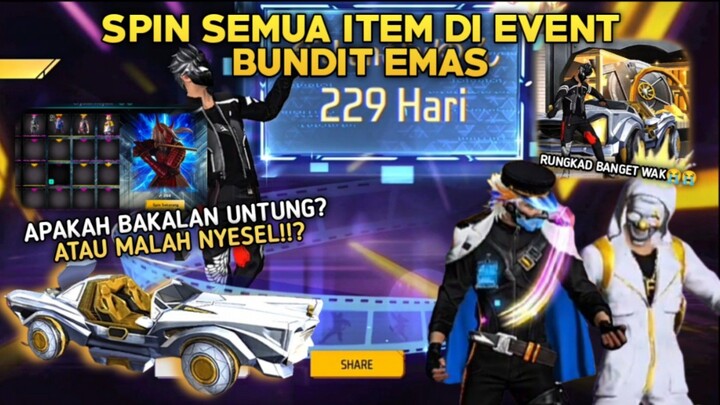 Spin Brutal di Event Top Golden Criminal Apakah Bakal Untung Atau Nyesel Seumur Hidup!!? - Free Fire
