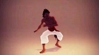 การเต้นรำในสงครามบราซิล แอนิเมชั่นคาโปเอร่า