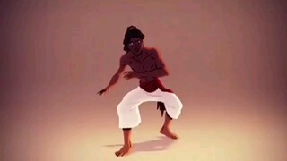 Brazilian war dance, capoeira animation