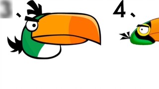 What do you think a green beak looks like in Angry Birds?