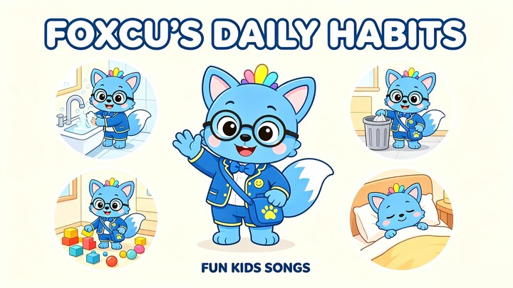 Foxcu's Daily Habits | Fun English Kids Songs