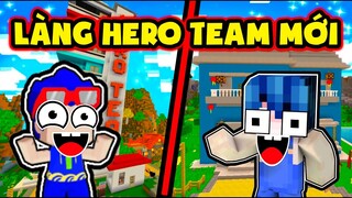 PHONG CẬN*LÀNG HERO TEAM MỚI TRONG MINI WORLD VÀ MINECRAFT | MÈO SIMMY KHÓC KHI BÉ MƯA BỊ ĂN HIẾP