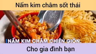 Nấm kim châm sốt thái