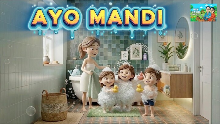 Ayo Mandi ♪ (Official Video) | Lagu Anak Indonesia | Lagu Anak Populer 2026 | Pak Kasur ♪