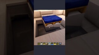 Interior of a bedroom with an aquarium in minecraft #halny #minecrafttutorial