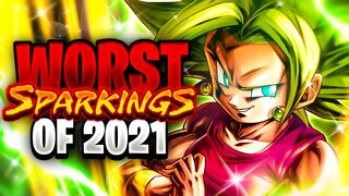 (Dragon Ball Legends) THE TOP 10 WORST SUMMONABLE SPARKINGS OF 2021!