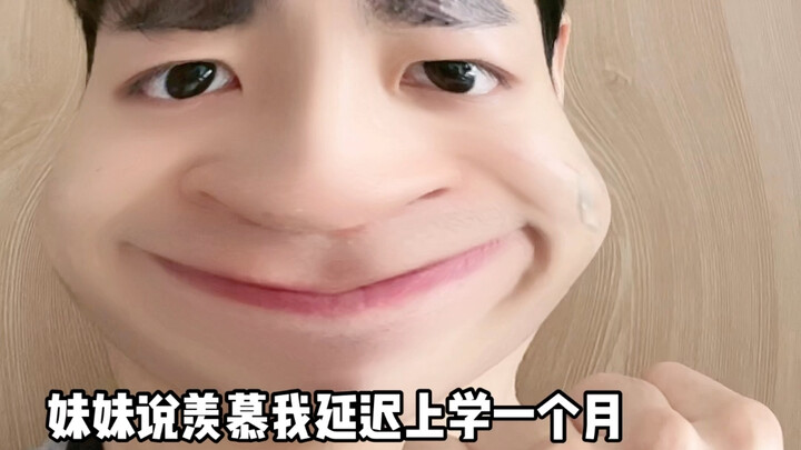 My younger sister said she envied her older brother for getting to delay school by a month, so she d