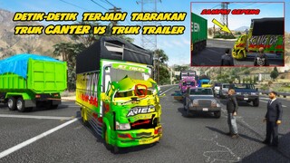 DETIK DETIK TRUK TABRAK TRAILER KECELAKAAN PARAH