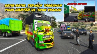 DETIK DETIK TRUK TABRAK TRAILER KECELAKAAN PARAH